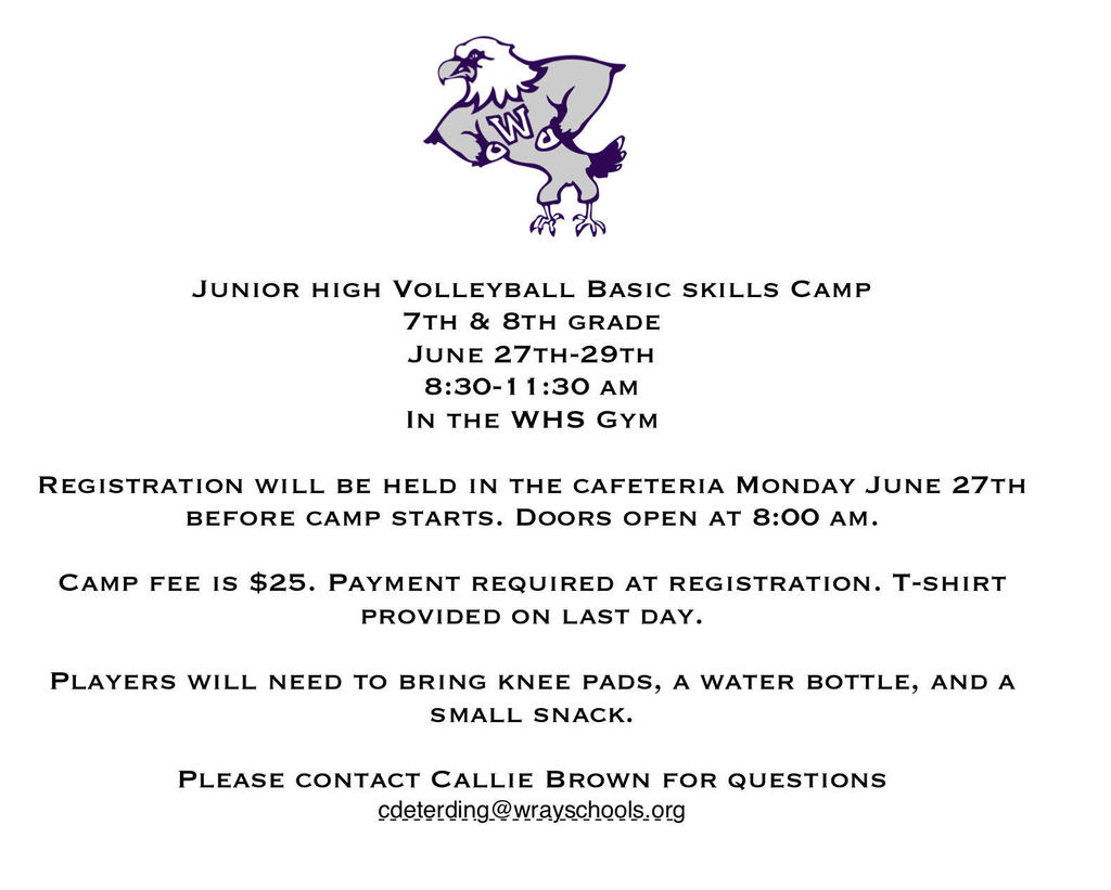 Junior High Volleyball Camp 6.1.22